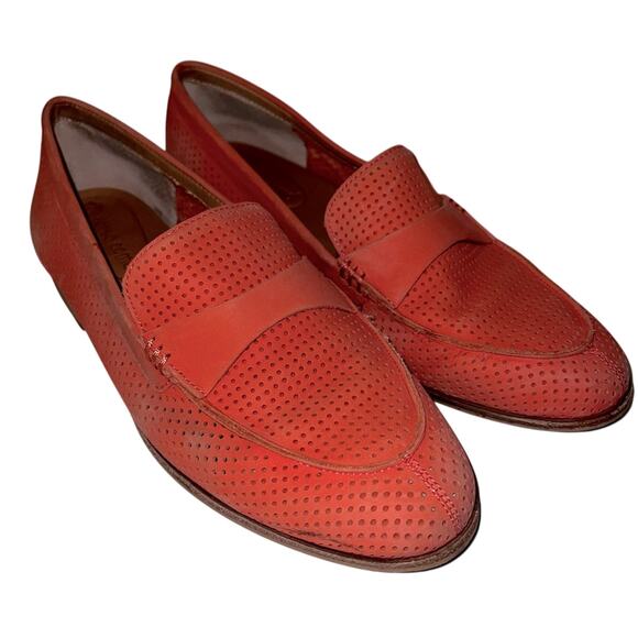Corso Como Shoes - CORSO COMO leather upper salmon colored loafers 7